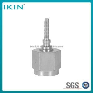 Ikin Stainless Steel Hydraulic Hose Fitting for Pressure Gauge Connector Ga Flange Manufacturer Hydraulic Test Connector Hose Fitting