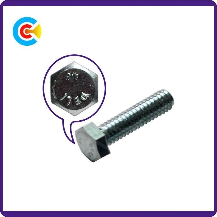Fastener Carbon Steel Galvanized Hexagon Head Screws/Bolt for Industrial/Auto Parts