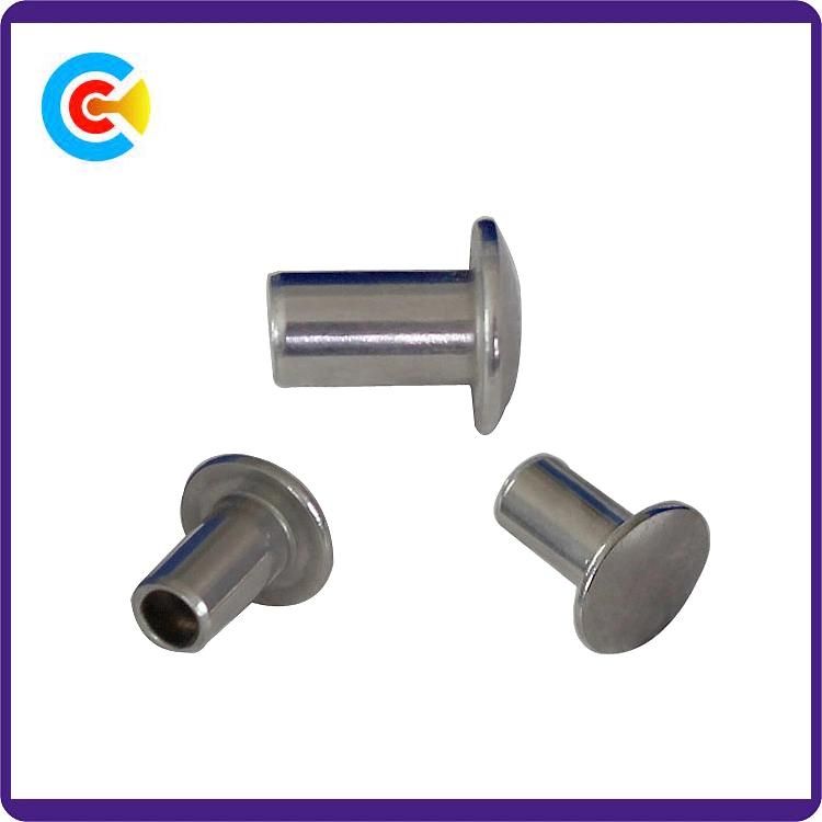 DIN/ANSI/BS/JIS Carbon-Steel/Stainless-Steel Semi-Round Head Rivets