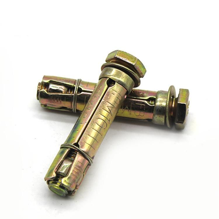 Yellow Zinc Plated 4 PCS Fix Bolt Heavy Duty Concrete Anchor