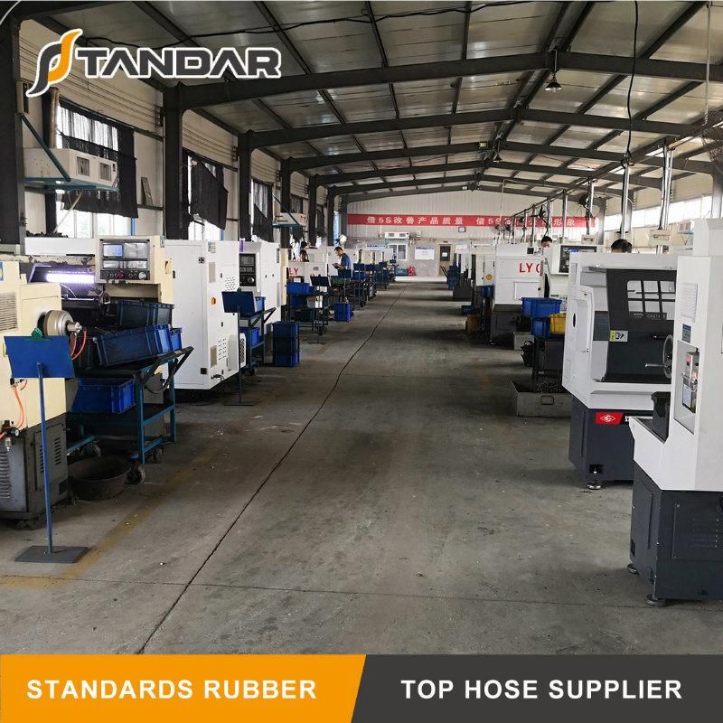 American Type Stainless Steel Rubber Hose Hydraulic Connector