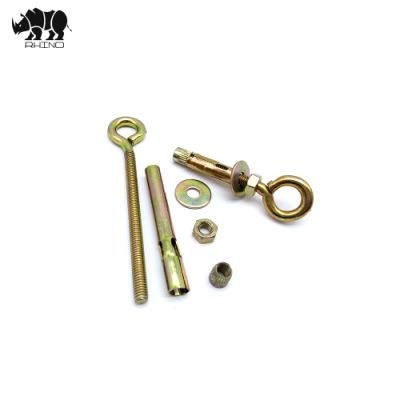 Sleeve Anchor with O Hook Bolt Yellow Zinc Plating Anchor Fastener