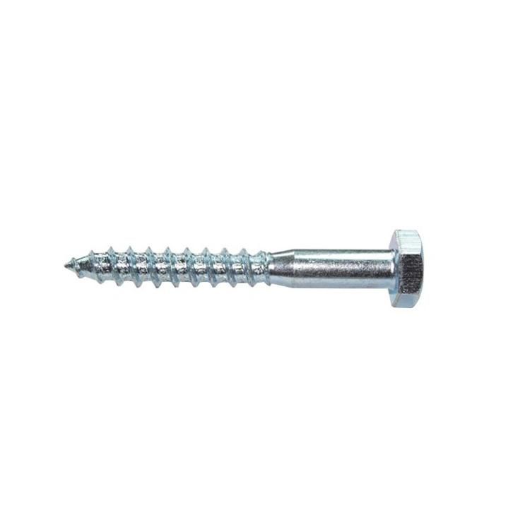 Zinc Plated Hex Head Lag Wood Screws DIN571
