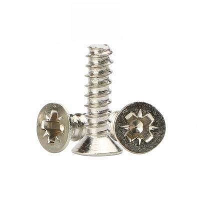 Nickel-Plated Countersunk Flat Head Pozi Drive Self Tapping Screws