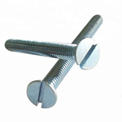 DIN963 Slotted Countersunk Head Flat Head Machine Screw Carbon Steel Zinc Plated Galvanized
