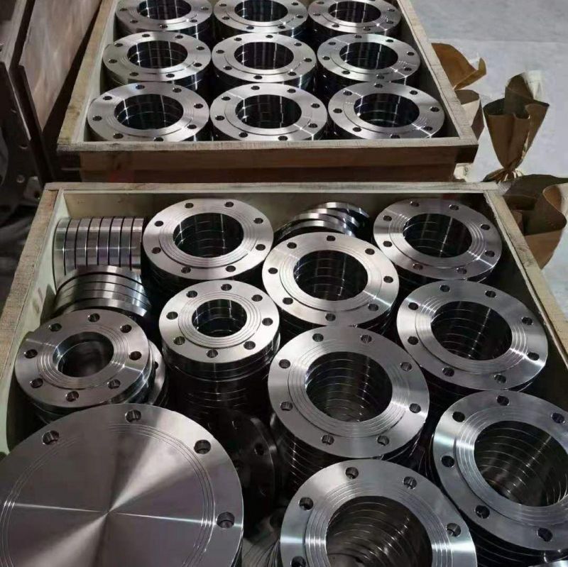 316L Class 300 Carbon Steel Plate Flanges ANSI B16.5 Shotblasting