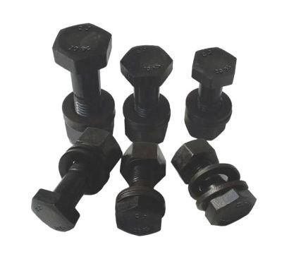 China Wholesale Fastener Hardware ASTM A394/GB5782 Anodize Black 8.8/10.9 Hex Heavy Type Tower Bolt