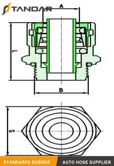 Copper Bulkhead with Push-in Coupling for Automotive Air Braking Lines