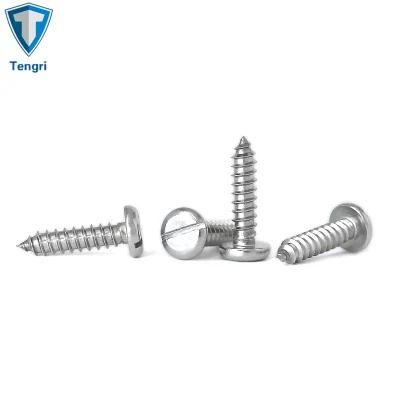 ISO1481 Slotted Groove Steel Nail Pan Head Self Tapping Screw M2-M10 Size