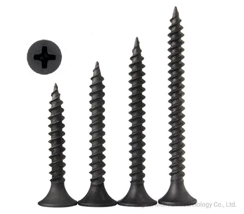 Twinfast Fine Thread Black Phos Phosphated/Zinc Plated Finish Self-Tapping pH Recess Dry Wall Nail /Drywall Screw for Plasterboard