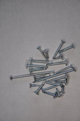Zinc Phillips Flat Head Self Drilling Screw with Nibs Under Head