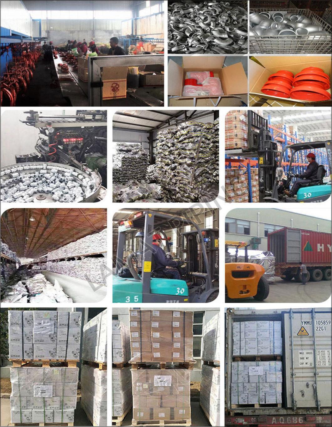FM/UL Ductile Iron Grooved Pipe Fitting Grooved Flanges