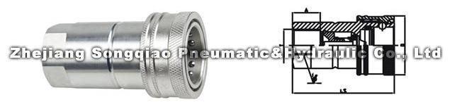 Lsq-Isoa Close Type Hydraulic Quick Coupling (STEEL) (NEW)