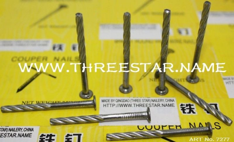 Guinea Congo Ethiopia Market/Cheap Price Q195 Twisted Nails/Galvanized Twisted Nails/Africa Market Nails