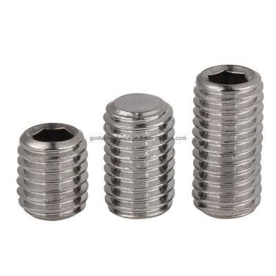 M2.5 DIN913 304 Hexagon Socket Set Screw with Flat Point
