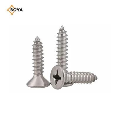 Zinc Plated Bulk Price DIN 7504p Cross Countersunk Drill Self-Tapping Screw