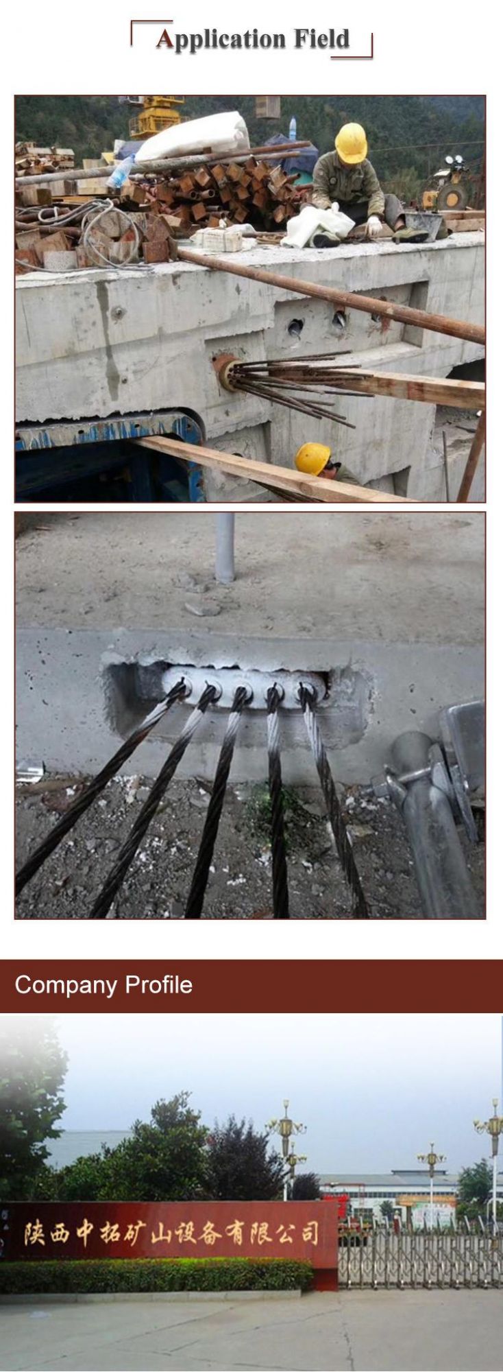Prestressed Multi Holes Round Wedge Anchorage Flat Anchor Plate