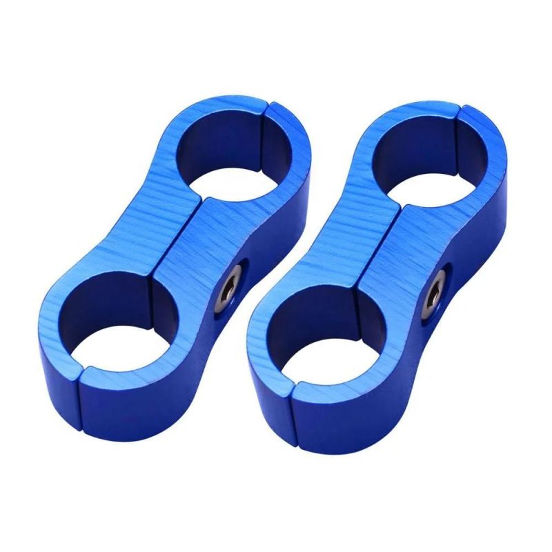 An6 13mm Braided Oil Fuel Water Hose Adapter Tube Separator Clamp