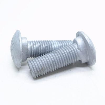 Hot DIP Galvanizing Carbon Steel HDG Guardrail Bolts