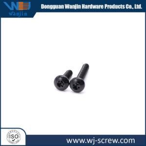 M3 Black Oxide Slotted Flat Head Tapping Thread Step Shoulder Screw