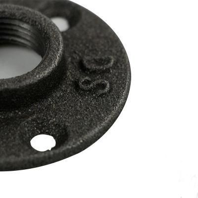 1/2&quot;3/4&quot; Sand Blasting Malleable Iron Floor Flange Fitting Pipe