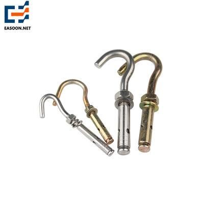 Carbon Steel Zinc Plated Expansion Bolt with Lifting Hook J Type Ring Hook Sleeve Expansion Anchor Bolts