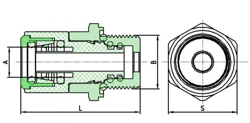 Push in Coupling Pneumatic Fittings for Truck Air Brake 901 08 012