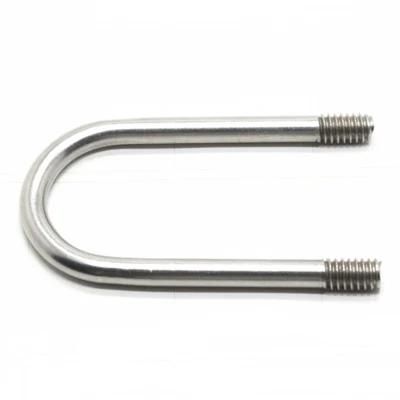 DIN 3570 U Bolt A4-80 SUS316 Bolt Stainless Steel U-Bolt of Steel Fasteners OEM