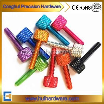 Anodized Hand/Thumb Screws, 6061 Aluminum Alloy Screw for Computer Chassis