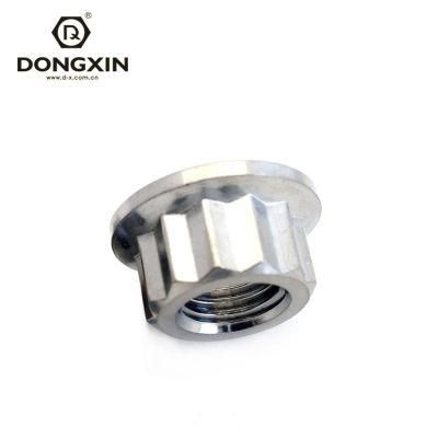 1/612 Point Flange Nut 3/8-24 Thread 7/16&quot; Socket/Wrench, Fastener