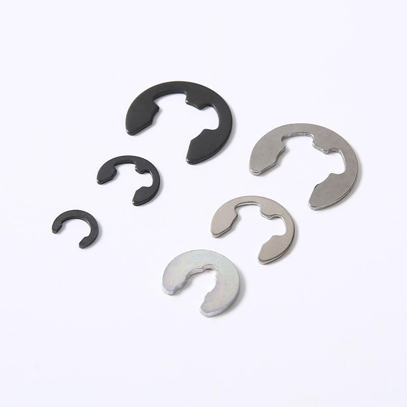 Stainless Steel/Carbon Steel DIN 6799 Black Color E Clip Retaining Ring Standard Shaft Lock Washer for Screw and Nut