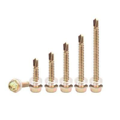 Color Steel Tile Screw/Flange Self Tapping Self Drilling Hexagonal Tail Wire