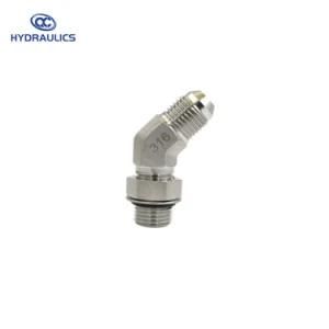Stainless Steel 135 Degree Hydraulic Fitting Adapter