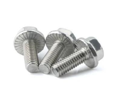12 Point Flange Bolt Stainless Steel Serrated Hexagon Hex Head Flange Screw Bolt