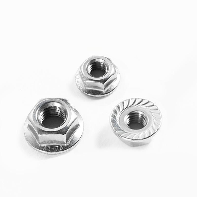 DIN6923 Stainless Steel High Quality Hexagon Head Nuts with Flange Nut