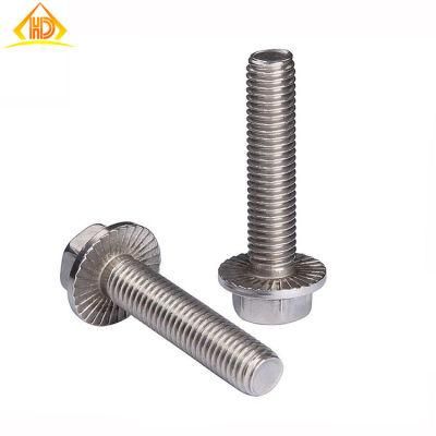 SS304 Hexagon Hex Head Flange Bolts