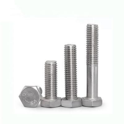 ASME B18.2.1 Grade 2 Hexagon Head Titanium Bolts for Hardware