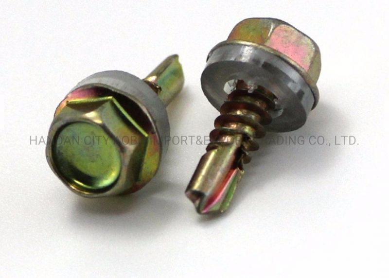 Bonded Washer Hex Washer Head Roofing 4.2 4.8 5.5 Self Drilling Screw