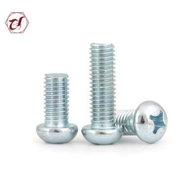 Common Bolt Blue Zinc Plated DIN7985 Machine Screw