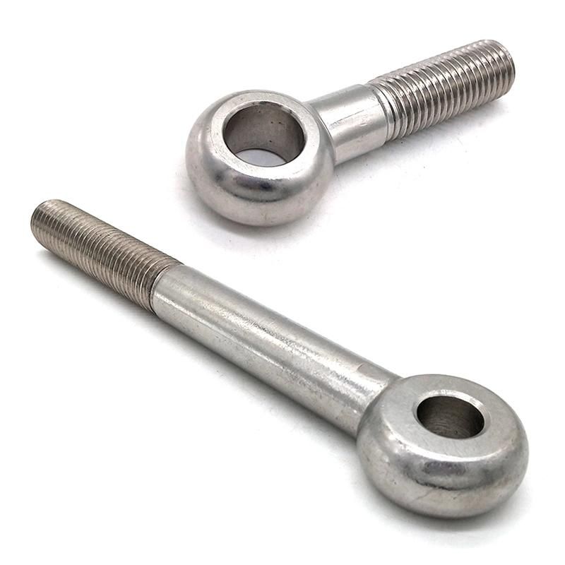 DIN444 Flat Stainless Steel 304 316 M24 Half Thread Eye Bolt