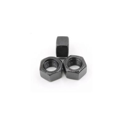 Handan Factory Manufacture DIN934 Black Finished Carbon Steel Hex Nut