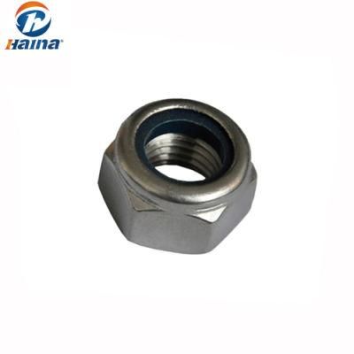 DIN985 Stainless Steel Nylon Insert Lock Nut, Hexagon Nyloc/ Nylon Nuts