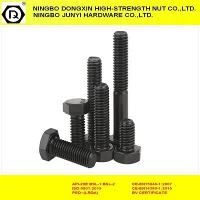 8.8 Black Fastener Hex Head Bolt Full Thread DIN933