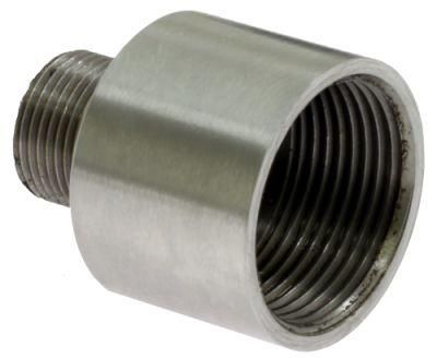 Precision Machined Hard Steel Muzzle Thread Adapter Custom Service