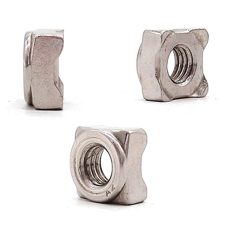 Grade4.8 Carbon Steel Zinc Plated DIN928 Square Weld Nut