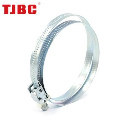 Zinc Plated Steel Quick Release and Lock Hose Clamp with French Design for Exhaust Pipe, Ventilation Pipe Fastener Hardware, 40-60mm
