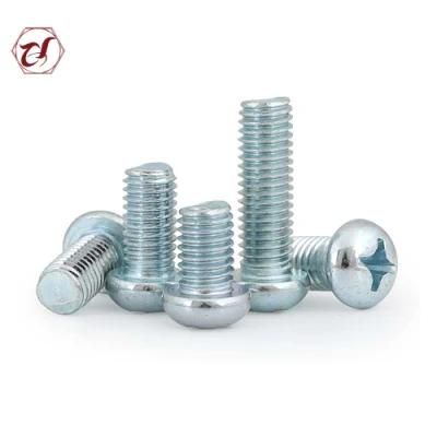 Common Bolt DIN7985 Carbon Steel Screws Machine Screw Jp Bolt Zinc Plated Pan Head Bolt