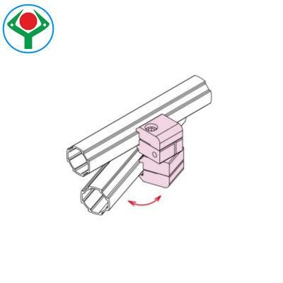 Ysl-24 Angle Joint Lightweight Easy to Disassemble Joint Tube Aluminum Used for Work Production Table Assembly Line