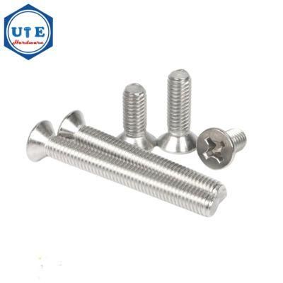 Stainless Steel Cross Recessed Csk Flat Head Machine Screw DIN965 for M8X25 to M10X100