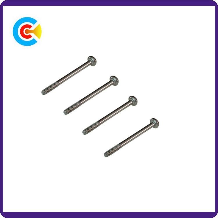 GB/DIN/JIS/ANSI Carbon-Steel/Stainless-Steel 4.8/8.8/10.9 Galvanized Cross Shaft Screws for Building Railway